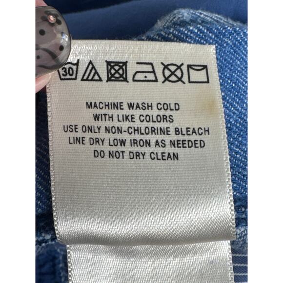 Anthropologie Elevenses Sharlene Halter Linen Blend Denim Jumpsuit Size 6 - Picture 7 of 13